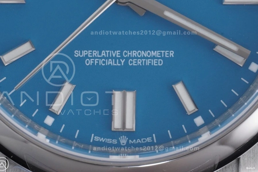 36mm VR3230 1:1 Edition Blue Dial Perpetual Best 126000 Oyster 904L KRF New Steel 0204